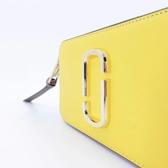 Marc Jacobs Snapshot Camera Bag in Saffiano Leather Yellow OS